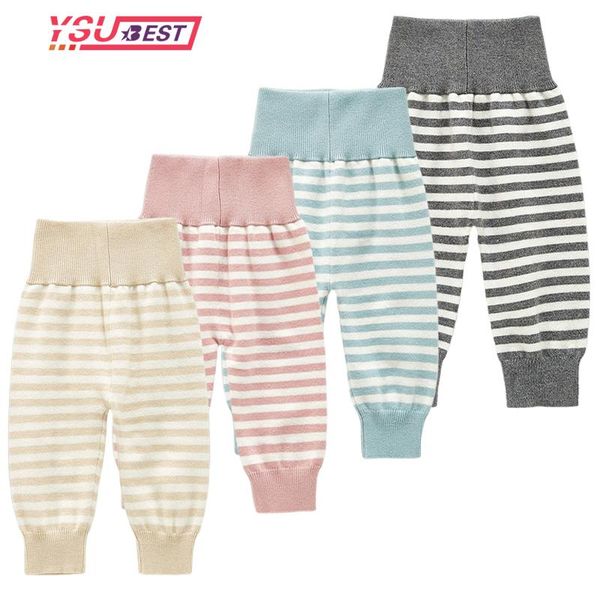 

trousers born girls knitting cotton leggings baby girl infant boys striped pants autumn spring pp, Blue