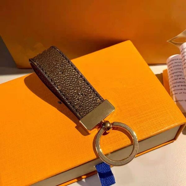 

2021 male and female gifts 2leather key chain style 6-color car key chain and gift box wholesale delivery, Silver