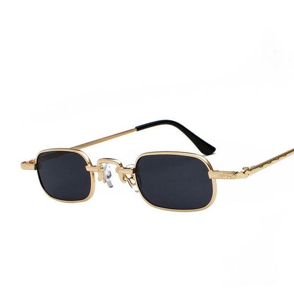 

sunglasses small metal women men vintage rctangle red lens yellow 2021 glasses brand designer pink eyewear uv400 oculos, White;black