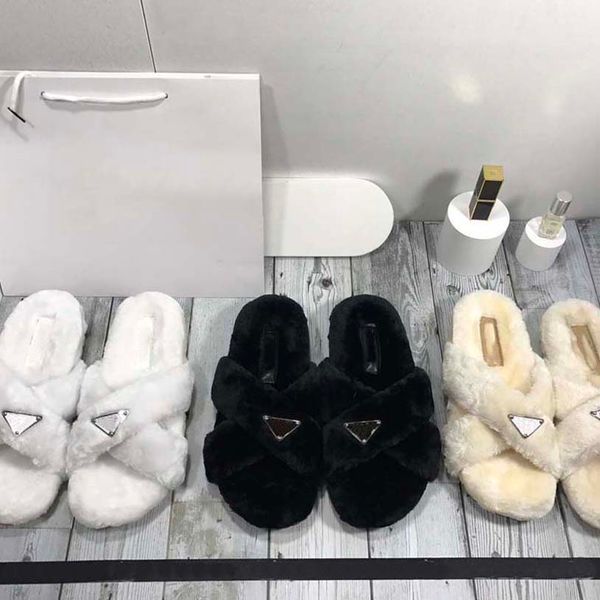

designer shoes women ladies sandals slippers boots slippers winter plush suitable for ls family gatherings and other places, Black