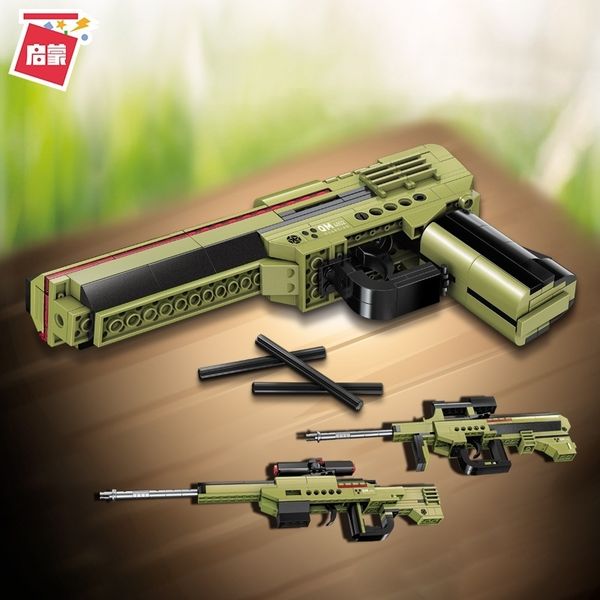 

enlightenment 4802 creative 3 change jedi weapon desert eagle pistol assault rifle boys assemble building block toys