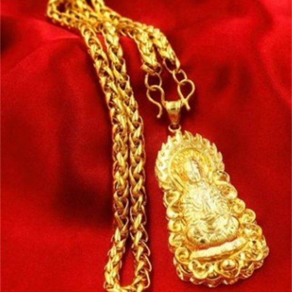 

noble gold filled kuanyin pendant necklace 1688 eyu, Silver