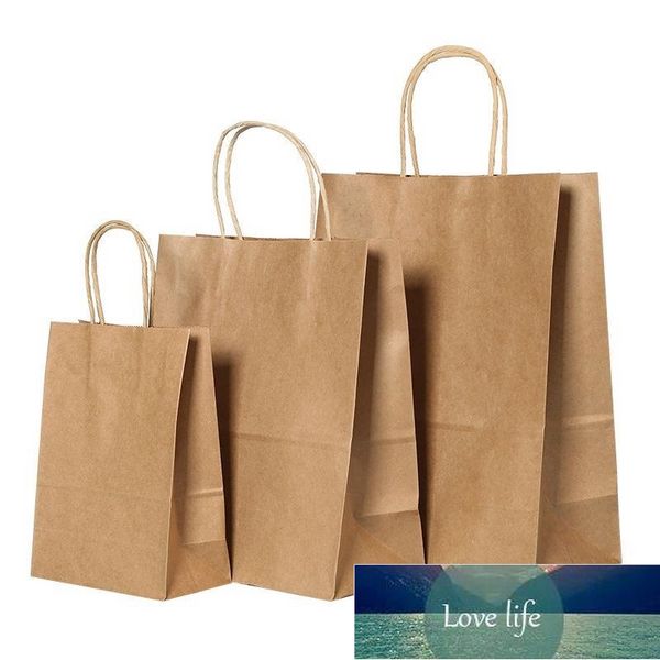 Партии для вечеринок 5 ШТ. Kraft Paper Bage Bag Подарочные Сумки Упаковка Печенье Конфеты Пищевые Закуски Выпечки Наполнение Магазин Одежда Одежда Сумки