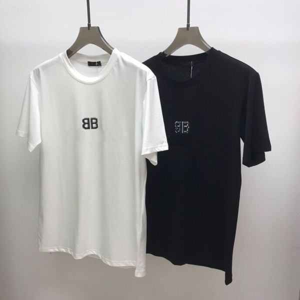 

2021 spring summer custom letter design pattern short-sleeved wild atmosphere high version male and female couple t-shirt long-sleeved shirt