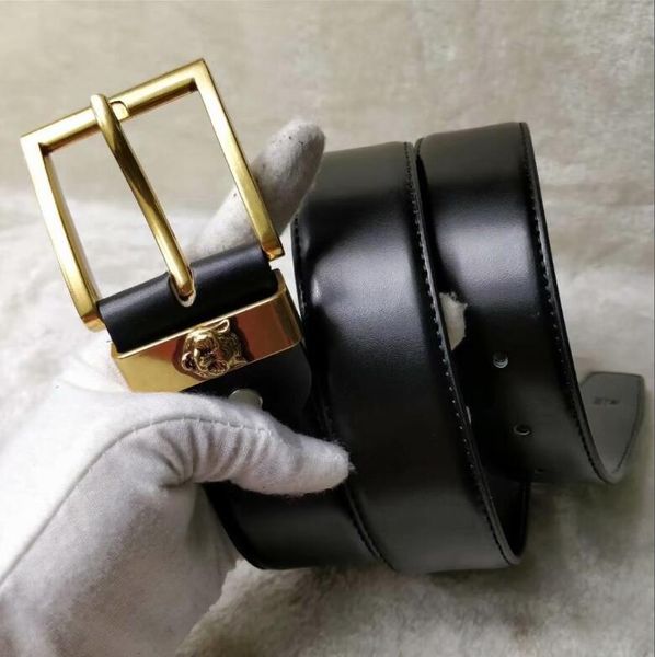 

belts classic fashion casual letter smooth buckle womens mens, Black;brown