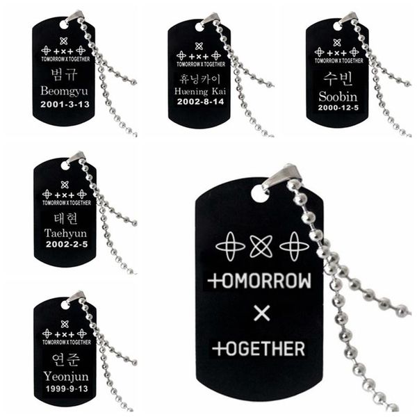 

pendant necklaces txt necklace stainless steel tomorrow x together fans gifts fashion choker, Silver