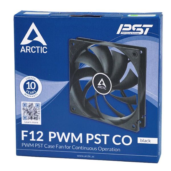 

fans & coolings arctic f12 pwm pst co two ball bearing intelligent temperature control cooling fan works continuously long life
