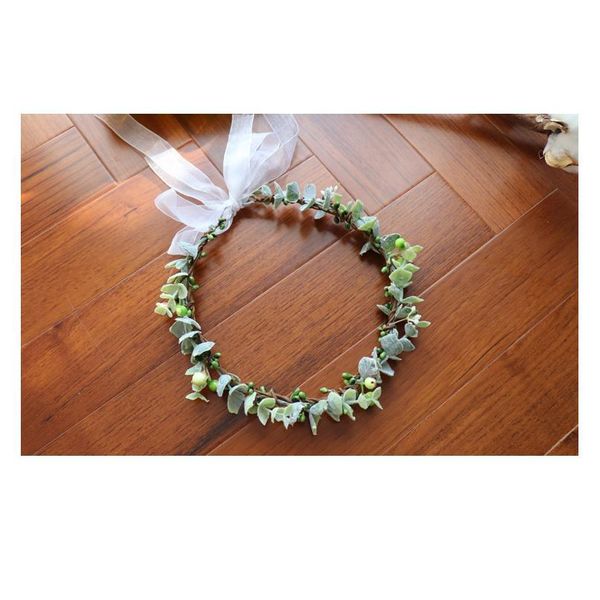

wholesales plant leaf berry flower wreath crown festival headband women hair accessories headdress leaf garland wedding qylbgj