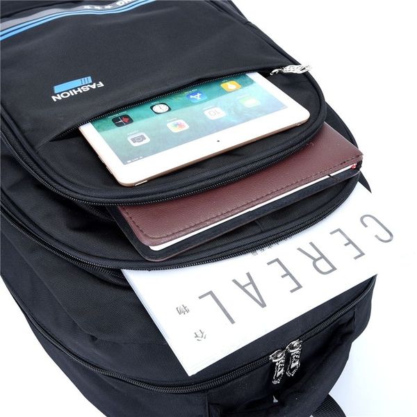 

big capacity men backpack waterproof nylon black high school bags teenage boys middle student bagpack big multi-function backbag