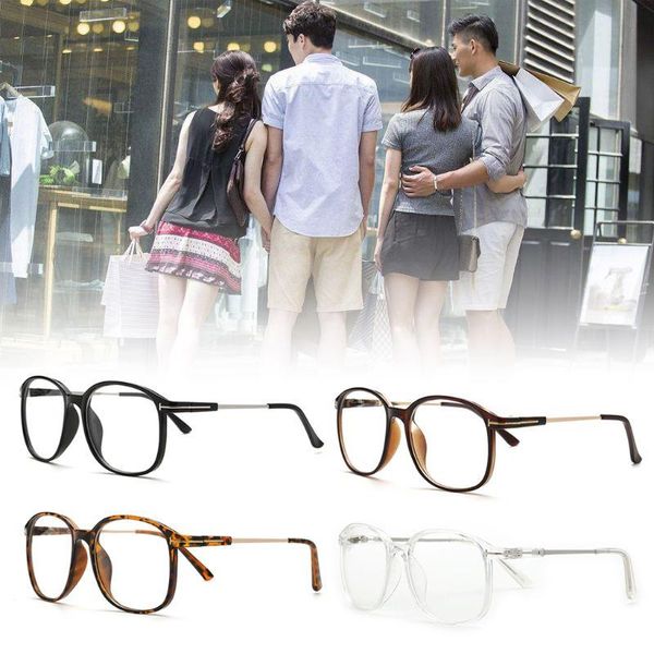 

fashion sunglasses frames 195c women men optical glasses retro large frame cat eye eyeglasses wild trend computer eyewear flat mirror, Black