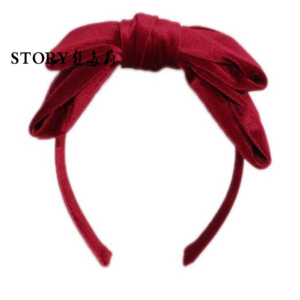 

spring flower sweet simple velvet double-layer headband, Black;brown