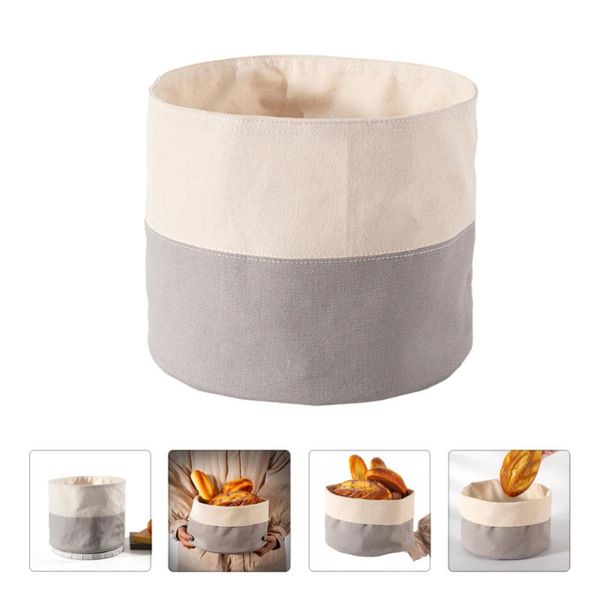 

1pc cover-less storage basket household bread storage box pure cotton basket