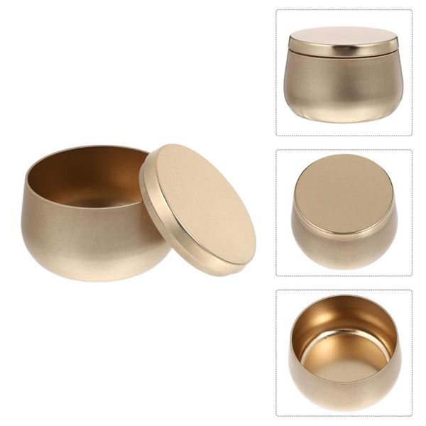 

candles 9pcs tinplate tea can round sundries storage jars jewelry organizer box