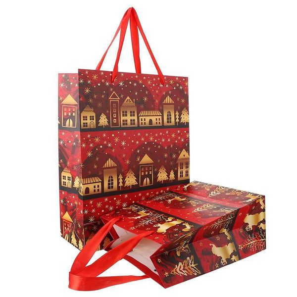 

christmas decorations 12pcs paper gift bags with handle party favors holders