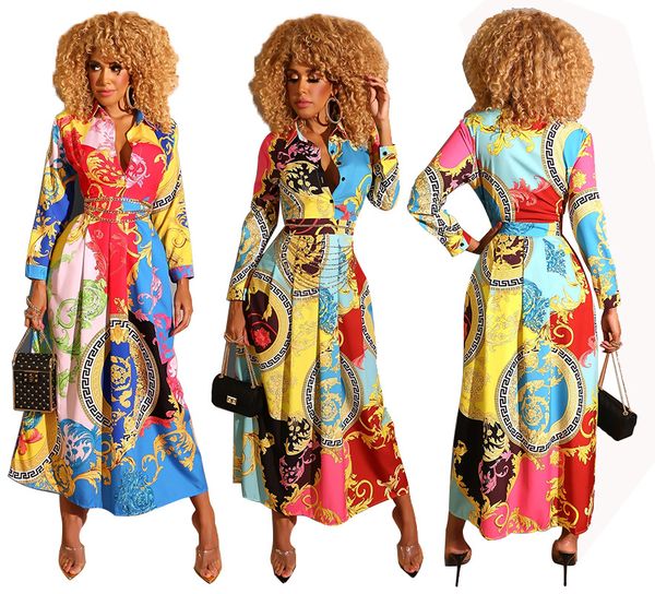 

luxury casual drs888 drs fat sister skirt large women's 's print long sleeve loose summer, Black;gray