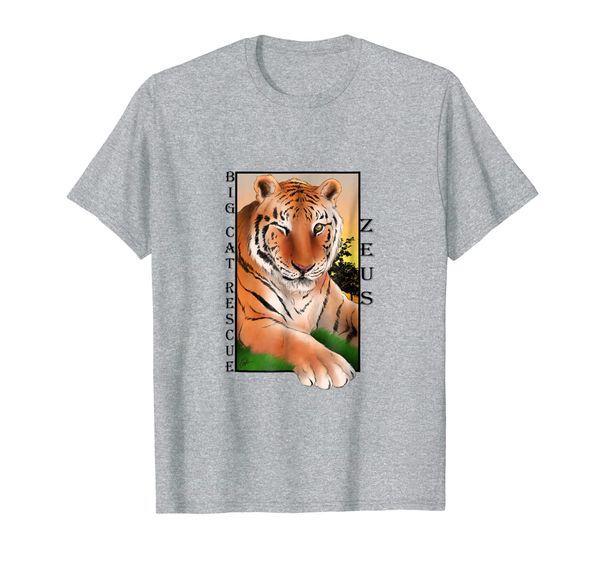 

zeus tiger sunset t-shirt, White;black
