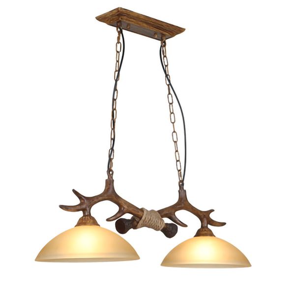 

2021 new cafe luz pingente do vintage duplas antler industrial lmpada pendurado luzes restaurante decorao para casa kcvs