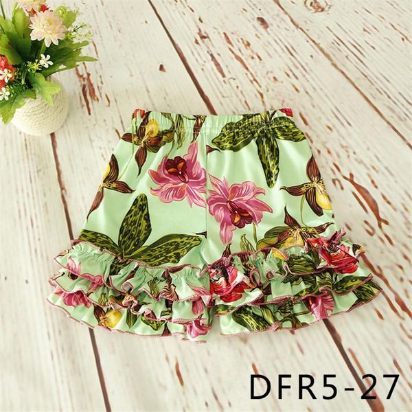 

shorts 2021 latest prints ruffle baby toddler girl clothes summer comfortable cotton kids pants 1-6t, Black