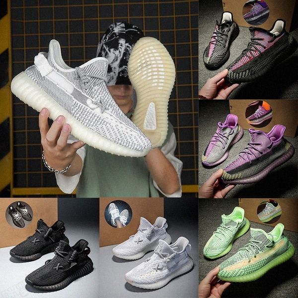 

men women casual yeezys boost 350 v2 shoes 3m foam mono carbon cinder zebra static black white yecheil reflective beluga outdoor sneakers ye