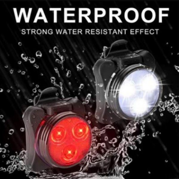 

mountain bike usb charging front light set warning tail light set cob cycling bicycle lamp battery bicycle accessories