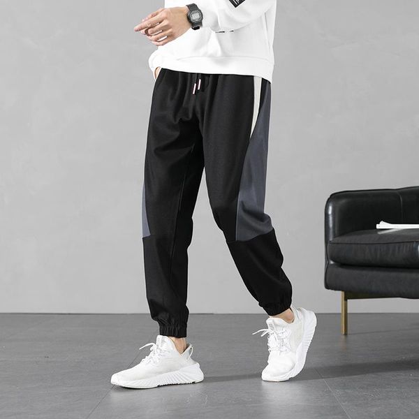 

2021 new men's capris autumn korean new leggings sportswear men's wholesale youth fashion casual pants harem pants, Black