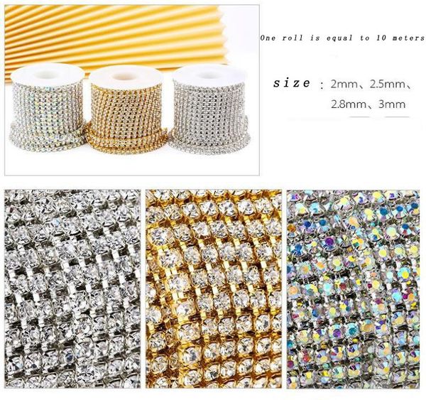 10M DIY проволочные аксессуары Crystal Claw цепь для ювелирных изделий изготовления браслета ожерелье