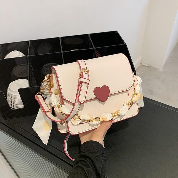 

evening bags women mini shoulder casual handbag crossbody for girls purse red heart pu leather messenger