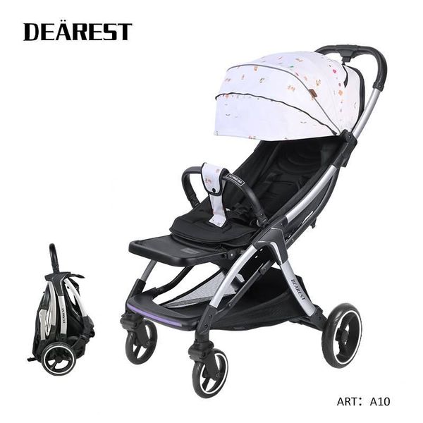 

strollers# dearest a10 baby stroller can sit or lie ultra-light portable young er tong san che simple folding children's cart mode