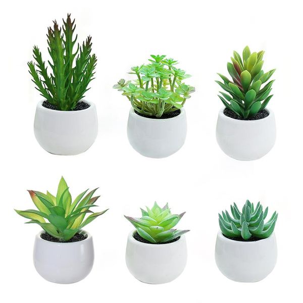 

artificial flower simulation succulent bonsai creative decoration home decorations pvc fake living room table potted succulents