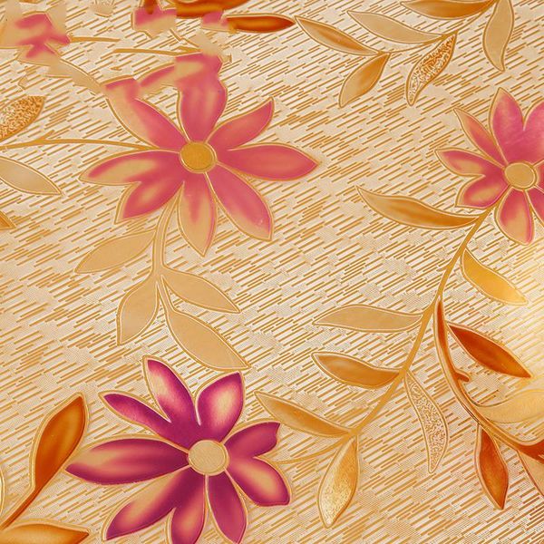 

flower soft glass coffee table tablecloth waterproof table mat plastic tablecloth