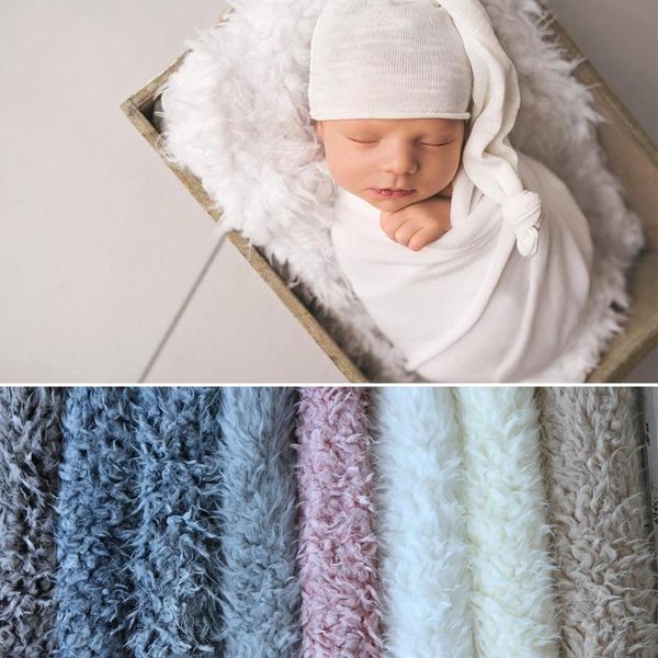 

blankets & swaddling 2021 born backdrop faux fur flokati rug blanket shoot studio accessories baby pography props for basket stuffer