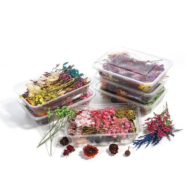 

decorative flowers & wreaths 1 box real dried flower dry plants for candle epoxy resin pendant necklace jewelry wedding making