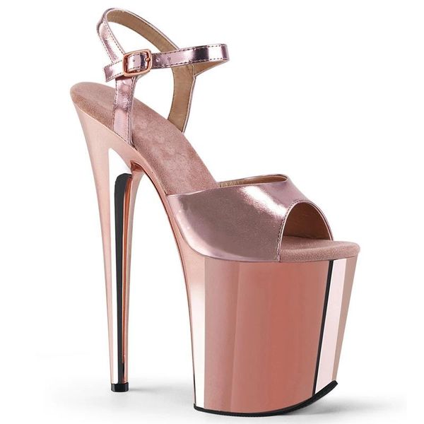 

dress shoes summer word with sandals female wild simple patent leather buckle strap 20cm thin high heels waterproof party womens, Black