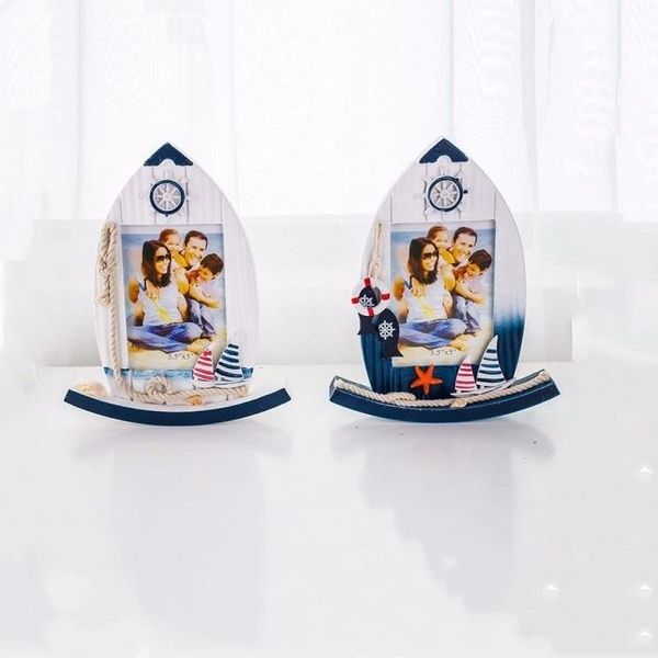 

5 inch mediterranean style creative wooden p frame living room ornaments