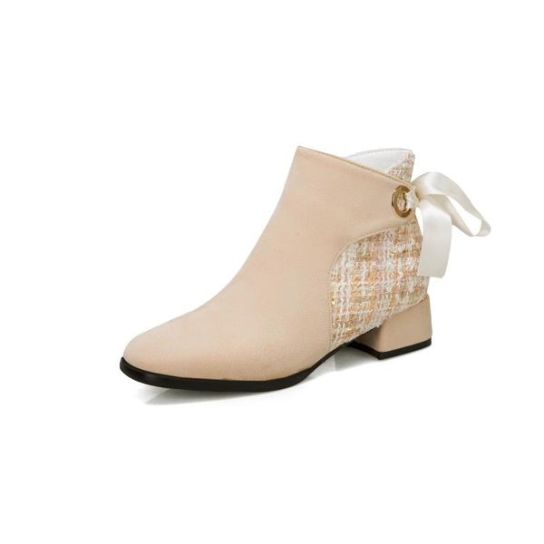 

boots plus size simple short women shoes ankle for ladies woman winter, Black