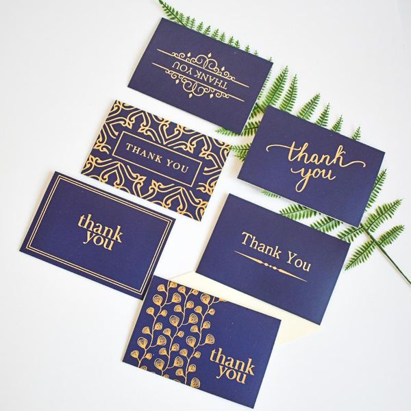 

gift wrap 5pcs product rectangular greeting card "thank you" message with envelope invitation can be handwritten thank you