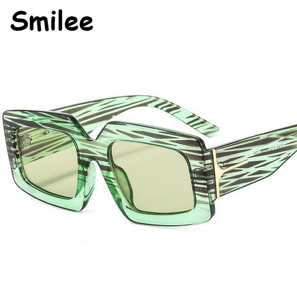 

sunglasses 2021 trendy unique green women t decorative shade big frame sun glasses coloful striped eyewear for lady, White;black