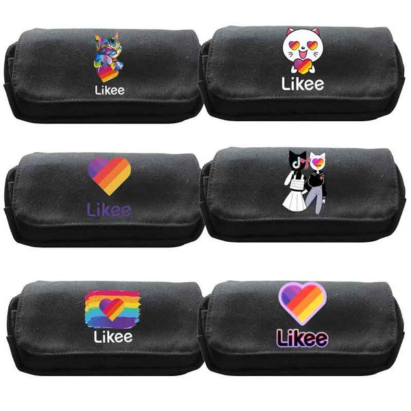

likee pencil case russia style likee pen box fashion cat kids gifts pen holder students boys girls large capacity stationery bag