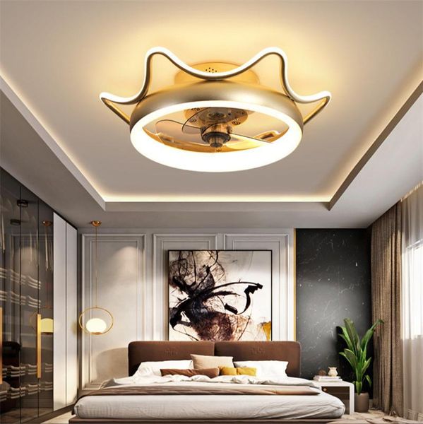 

crown bedroom light chandelier ceiling light fan pendent lamp luxury children's room girls' room 48w 80w lamp kitchen lights