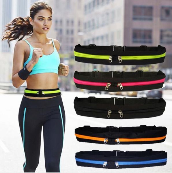 

outdoor elastic sports bag multifunctional men women running waistpacks bicycle fanny pack bags anti-theft mobile phone bags