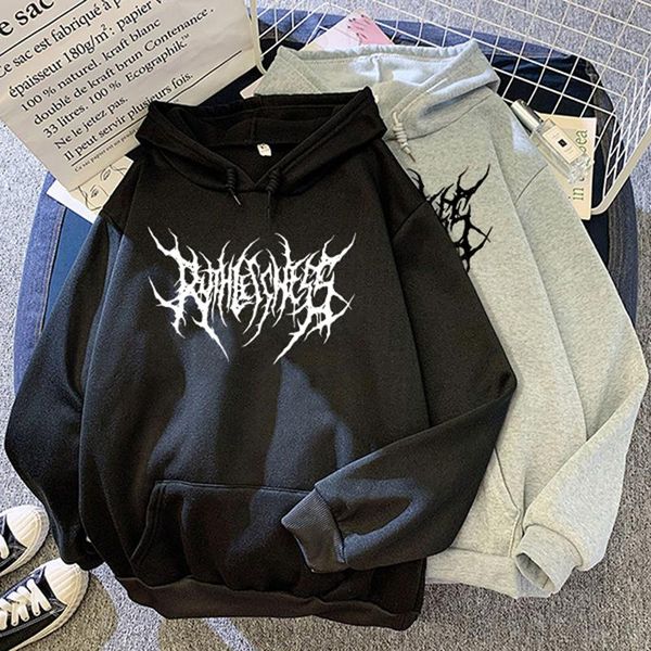 

men's hoodies & sweatshirts harajuku man warm long sleeve coat punk hoody casual simple letter larg size brand fleece black pink hoodie