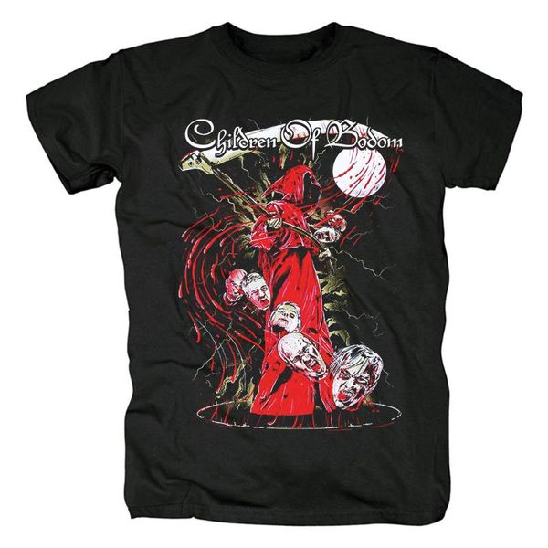 

bloodhoof children of bodom melodic death metal power metal black cotton new t-shirt asian size, White;black