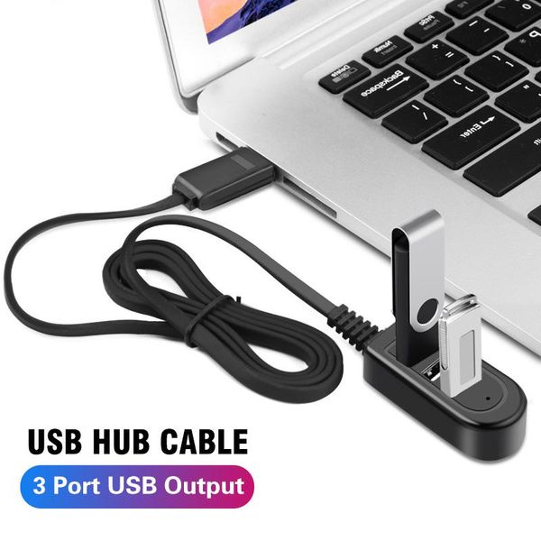 

hubs 1.2m 3 port usb hub splitter for data charging charger lappc computer accessories cable extend adapter