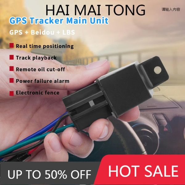 

car gps & accessories ai fun tracker hidden design cut off fuel tow alert moto acc detection relay mini