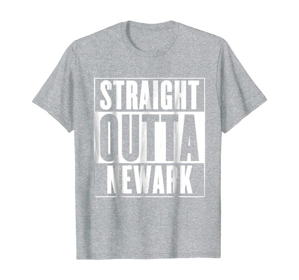 

straight outta newark t-shirt, White;black