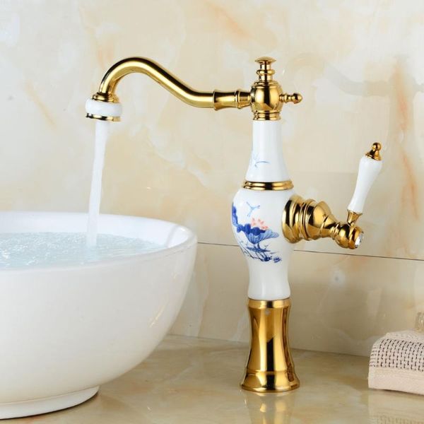 

kitchen faucets basin faucet european antique brass 1 holes single handle bathroom sink luxury bathbasin bathtub taps cold mixer