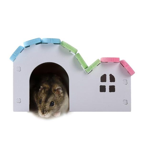 

pet cage house convenient hamsters nest nontoxic small corlorful house durable cute pet cottage nest for pets