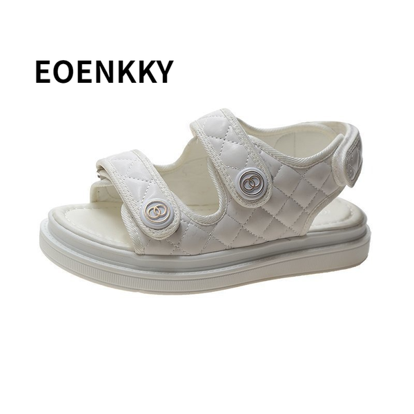

sandals 2021sports women ins summer student female women's casual shoes designer thick flat, Black