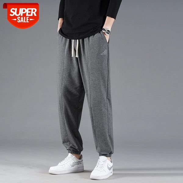 

2021 New Brand Sweatpants Men Clothing Harajuku Joggers Cargo Pants Plus Size Casual Fashion Korea style Trousers Cotton Clothes #VA76, Black