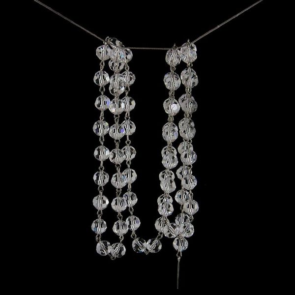 

8mm 10mm clear crystal faceted beads chains curtain chains
